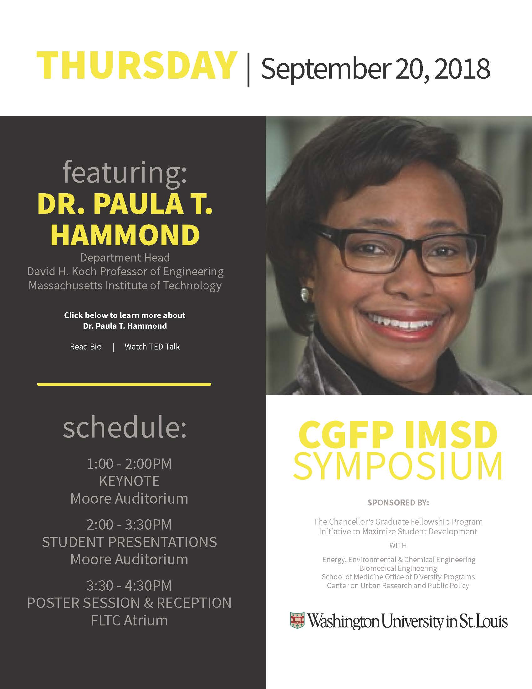 The Chancellor’s Graduate Fellowship Program and the Initiative to Maximize Student Development Symposium